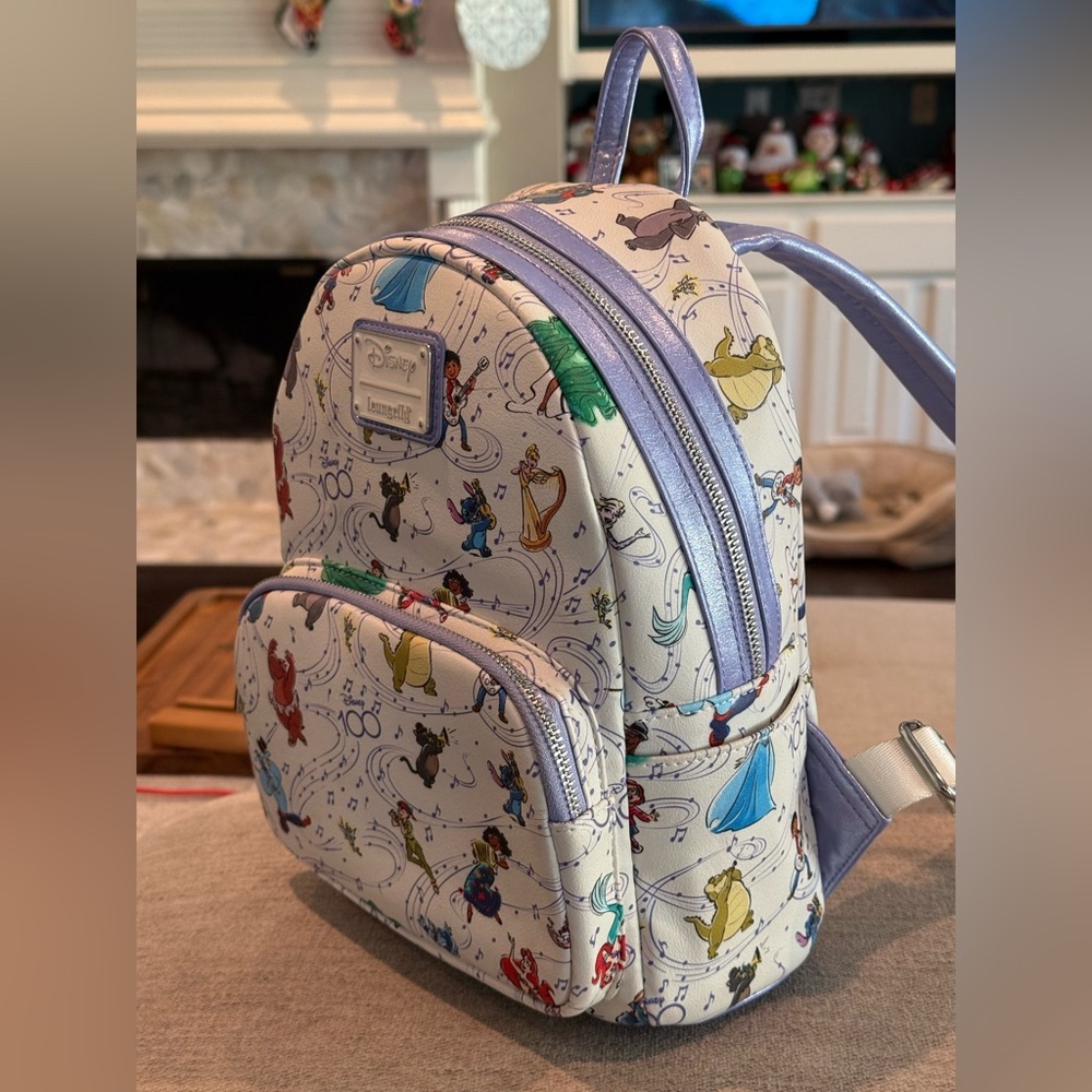 Loungefly Disney 100 Years of Wonder & Music Backpack NWOT - Picture 5 of 17